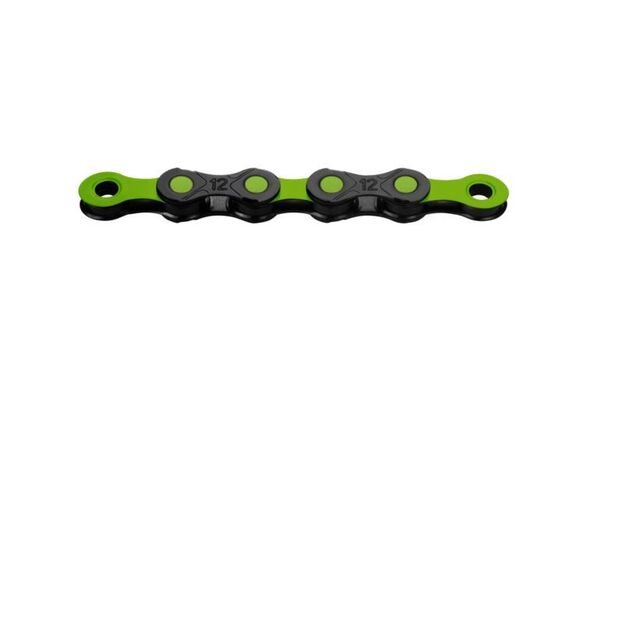 KMC Chain DLC 12 126 black green box wax