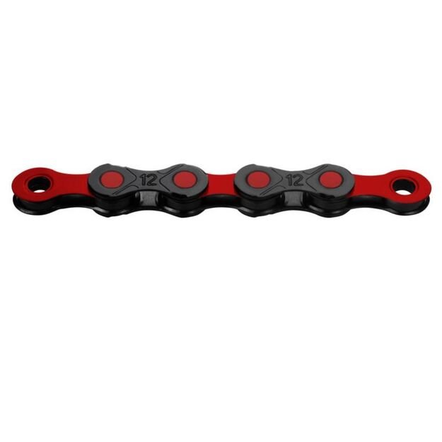 KMC Chain DLC 12 126 black red box wax