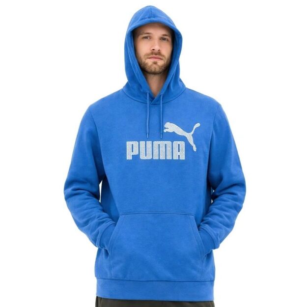 Puma men\ s blue cotton kangaroo hoodie