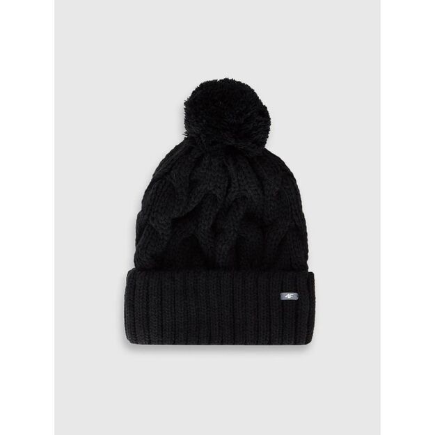 Women\ s winter hat with wool 4F 4FRAW25ACAPF0724-20S