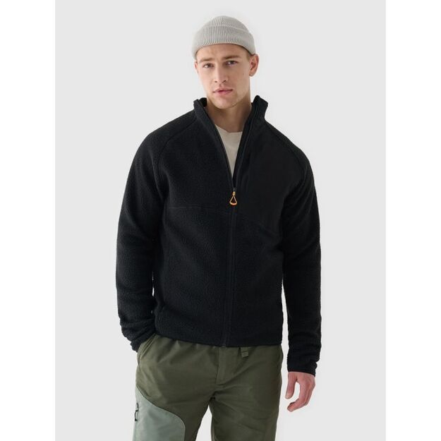 Men\ s sherpa fleece with stand-up collar 4F 4FRAW24TFLEM360-20S
