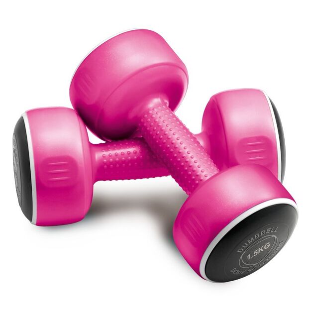 Body Sculpture SMART dumbbells 2x1.5 kg BW 108 pink