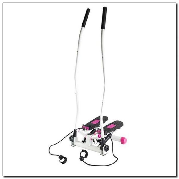 Stepper with movable arms and cables HMS S3085 pink and white
