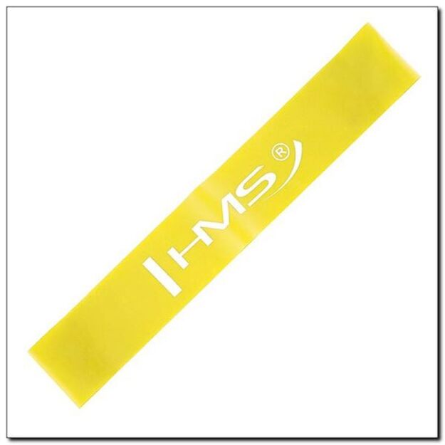 Exercise band HMS GU04 YELLOW 0.4 x 50 x 500 MM 17-33-010