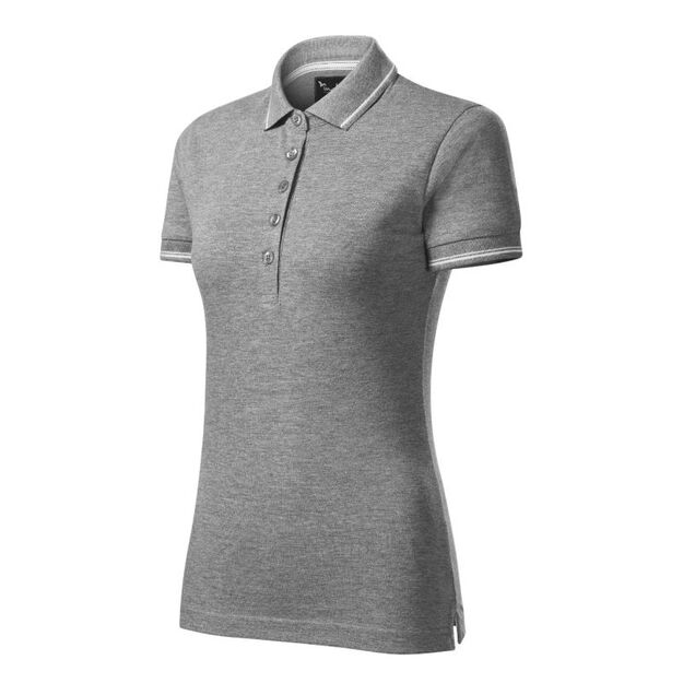 Malfini Perfection plain polo shirt W MLI-25312 dark gray melange