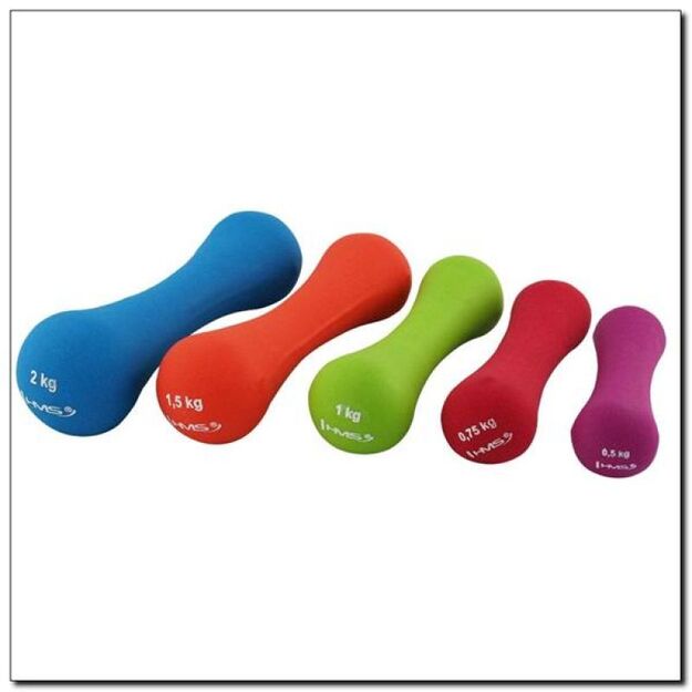 Neoprene-coated cast iron weight 1.5kg 17025 17-47-113