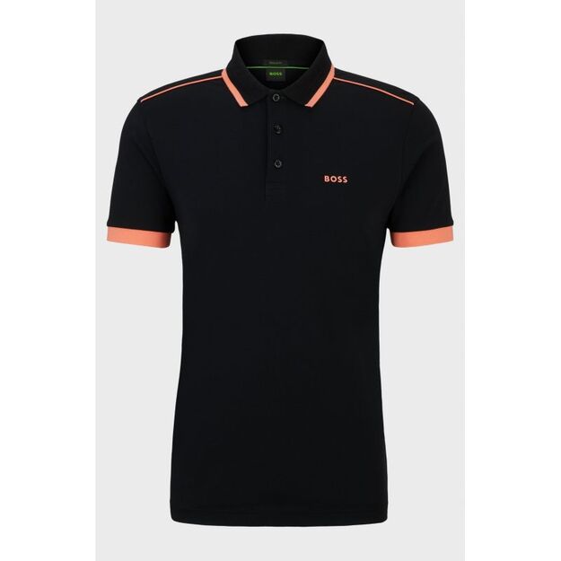 BOSS Paddy 1 NERO Men\ s Polo Shirt Regular Fit Black (50512995-001)