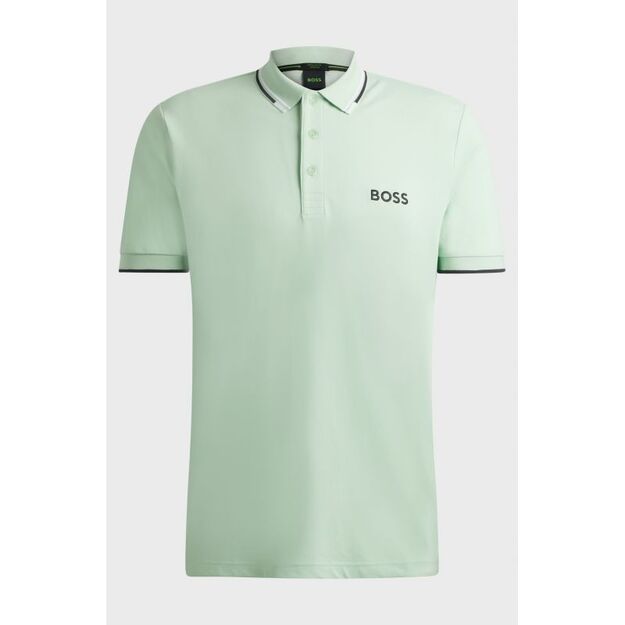 Boss Paddy Pro Open Green Men\ s Regular Fit Polo Shirt (50469102-388)