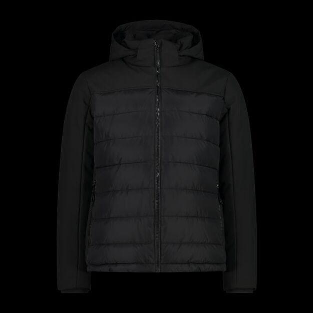 CMP men\ s winter jacket with hood, sports, insulated, black (34K0147/E910)