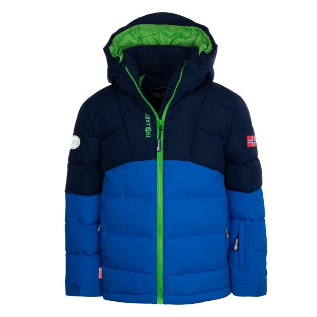 Trollkids Kids Gryllefjord Waterproof Hooded Winter Jacket Blue/Navy (365-100)