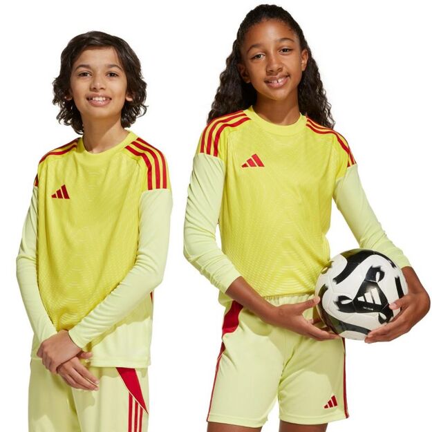 adidas Tiro 25 Competition Long Sleeve Kids\  Goalkeeper Jersey Yellow and Red KJN2020