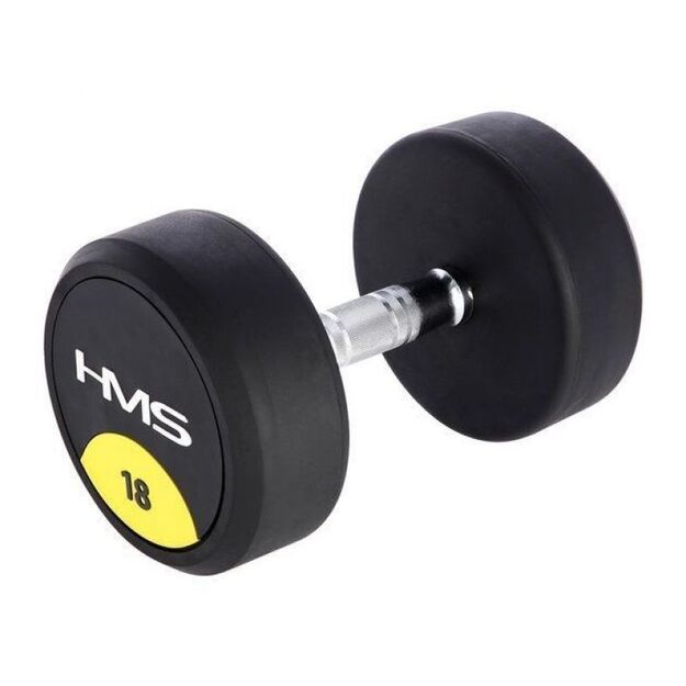 Rubber-coated dumbbell 18kg HMS HG PRO 18