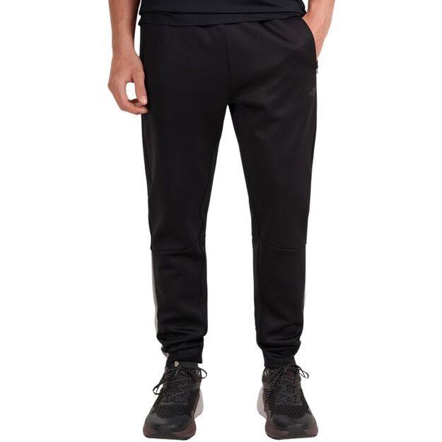 Men\ s trousers 4F FNK M0936 deep black 4FWAW25TFTRM0936 20S