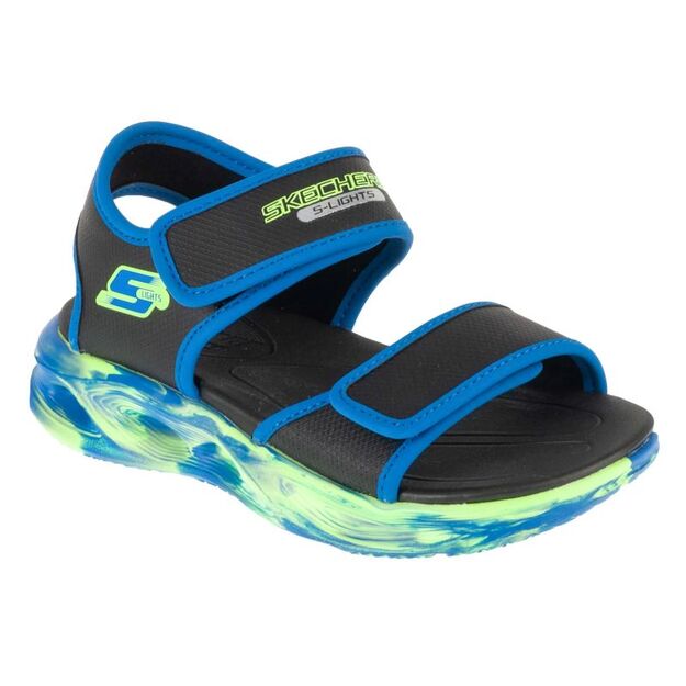 Skechers S-Lights: Sola Glow Sandal - Fusion Brights 407032L-BKBL Black 28