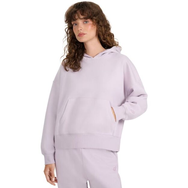 Women\ s sweatshirt 4F F1887 light purple 4FWAW25TSWSF1887 52S