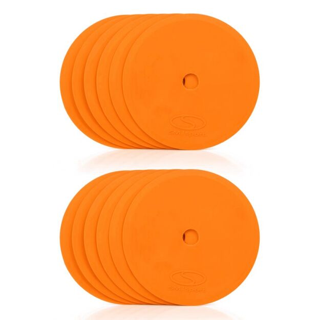 Flat field markers - round 15 cm - 12x orange SMJ sport ZPO-O