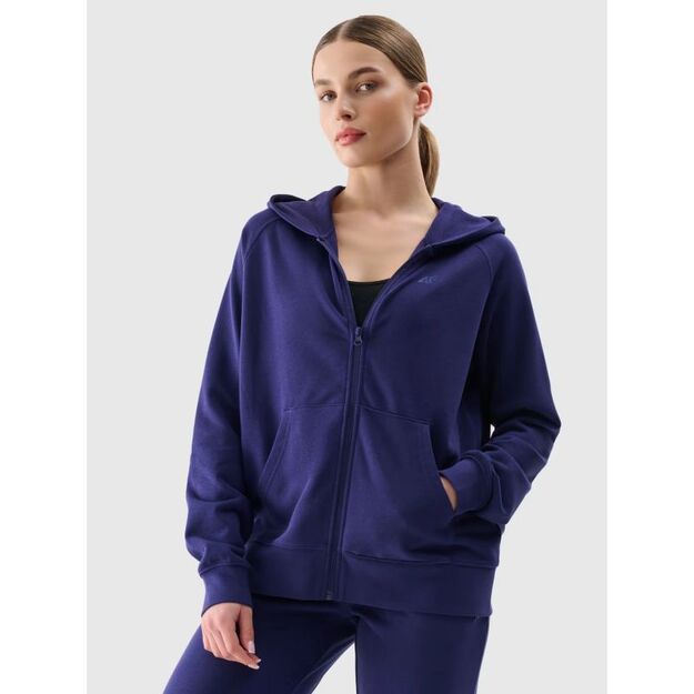 Women\ s zip-up hooded sweatshirt 4F 4FWMM00TSWSF1763-31S