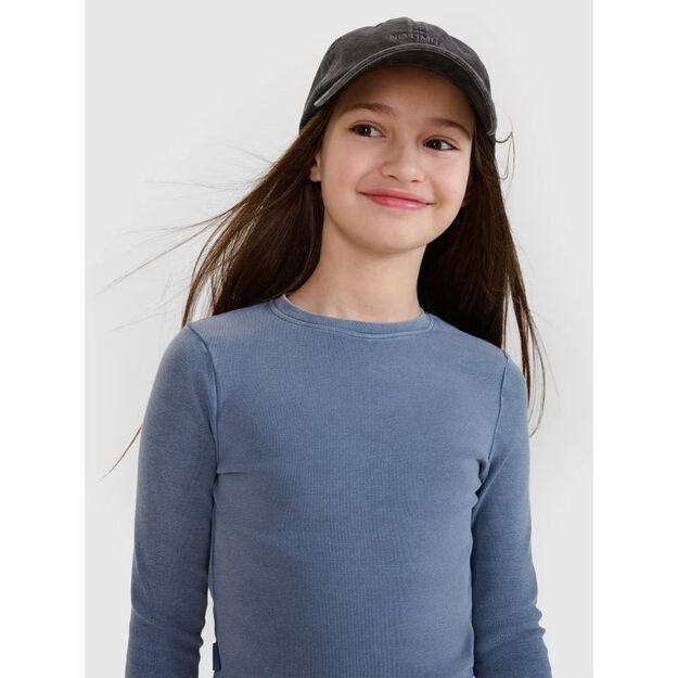 Longsleeve slim crop top plain girls 4F 4FJWSS25TLONF430-32S