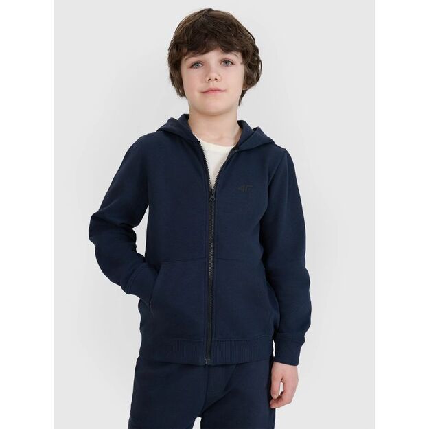 Boy\ s zip-up sweatshirt with hood 4F 4FJWSS25TSWSM1714-31S