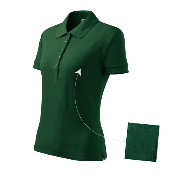 Women\ s Cotton Polo Shirt (Dark Green)