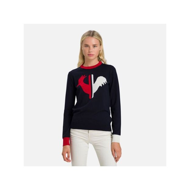 ROSSIGNOL W Alya Round Neck Sweater Navy Blue