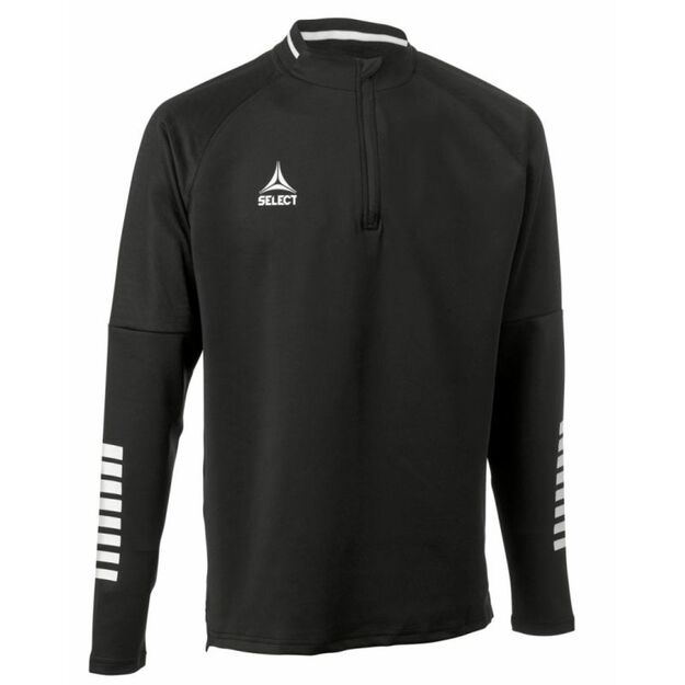 SELECT Monaco v 24 black 1/2 zip football training sweatshirt