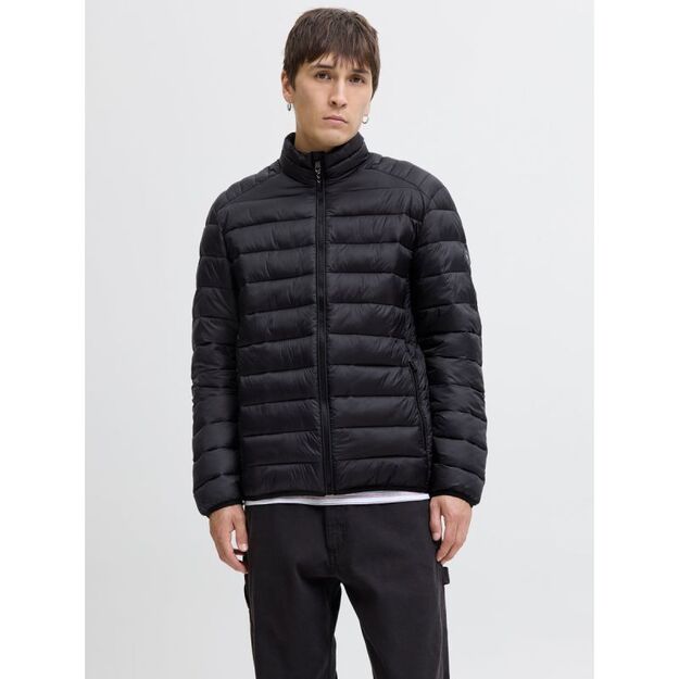 Jack&Jones men\ s down jacket JJEBRADLEY LIGHT PUFFER COLLAR NOOS 12280971 BLACK