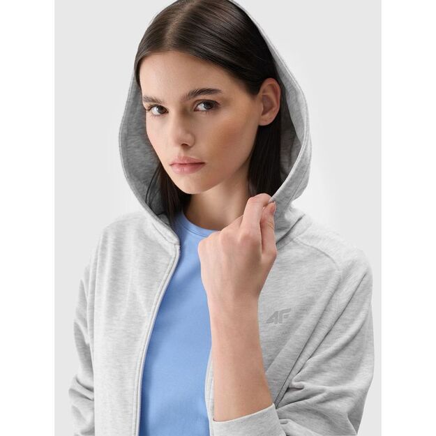 Women\ s zip-up hooded sweatshirt 4F 4FWMM00TSWSF1763-27M