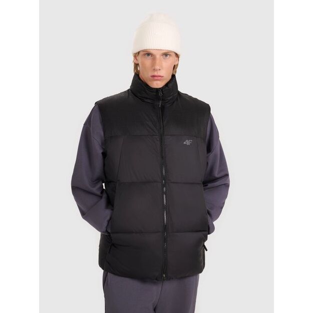 Men\ s down vest with synthetic filling 4F 4FWAW25TVJAM229-20S