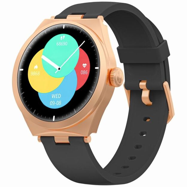 Smartwatch Gravity Rose Gold Black GT25-3