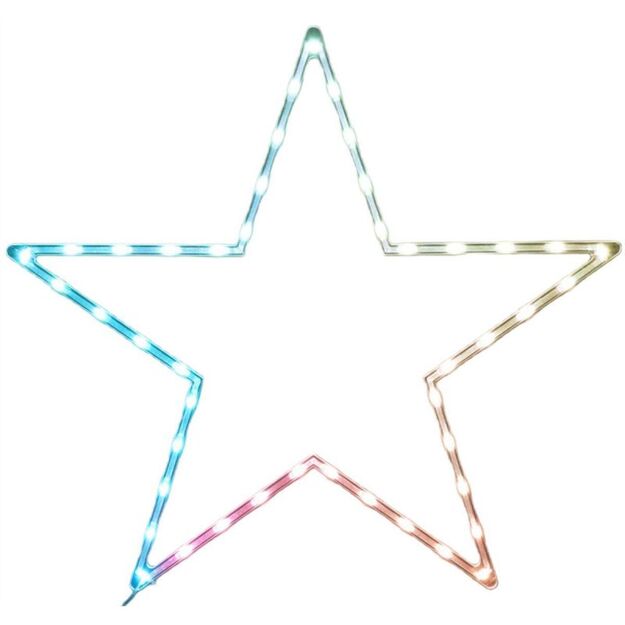 DECORATIVE HANGING STAR LAMP 45LED RGB