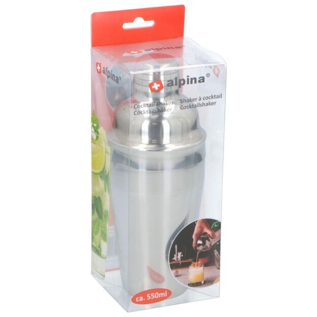 ALPINA SILVER COCKTAIL SHAKER 550ML