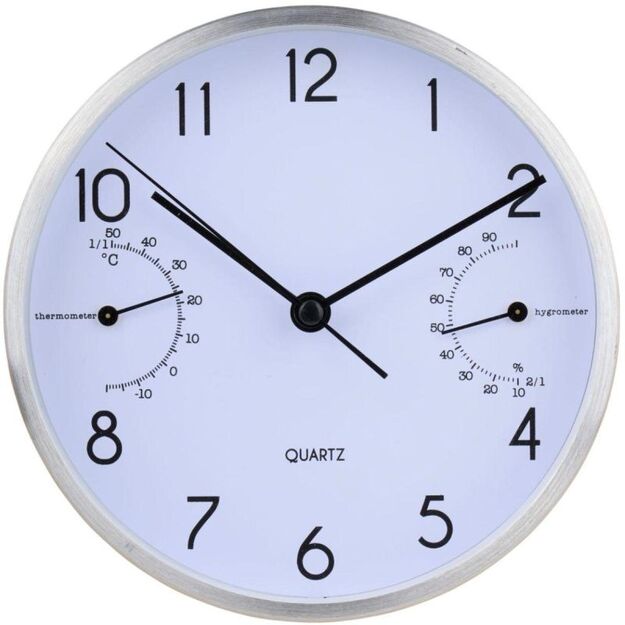 WALL OR TABLE CLOCK 15X4CM ARTICASA WHITE