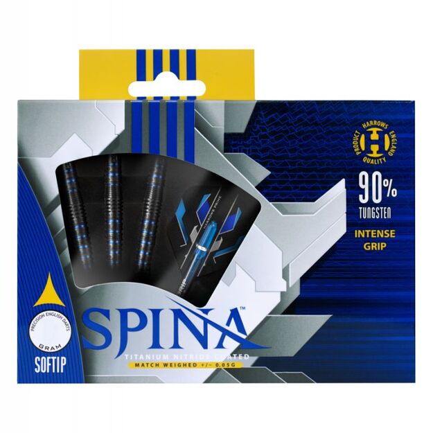Harrows Spina Darts Black 90% Softip HS-TNK-000013753