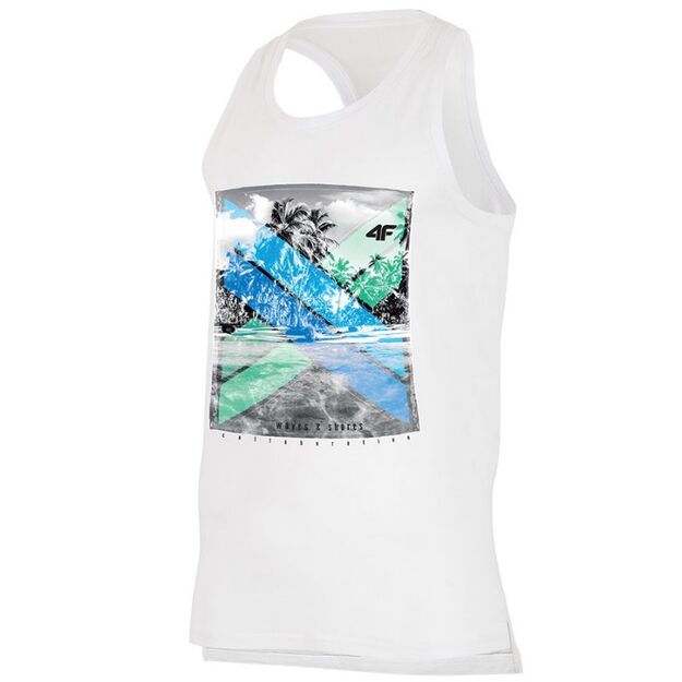 T-shirt 4F M H4L19-TSM025 10S white