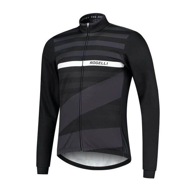 Rogelli winter jacket STRIPE black M