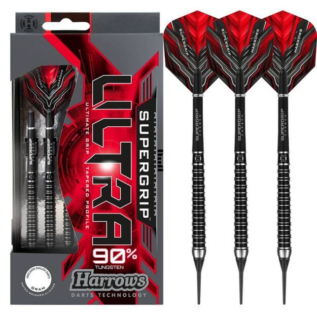 Harrows Supergrip Ultra Darts 90% Softip HS-TNK-000013877
