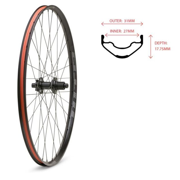 WTB PROTERRA i27x29\ \  rear wheel 148x12 32 6 bolt MS