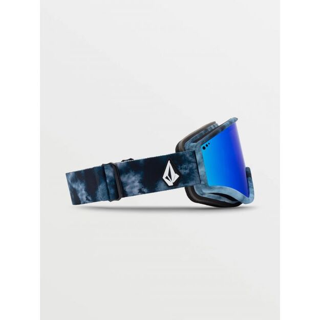 Volcom YAE LAGOON TIE DYE/BLUE CHROME Women\ s/Men\ s Snowboard Goggles UV Protection Blue (VG0722110)
