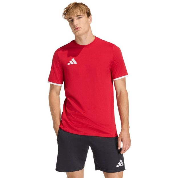 Men\ s adidas Entrada 26 Tee red JZ6676