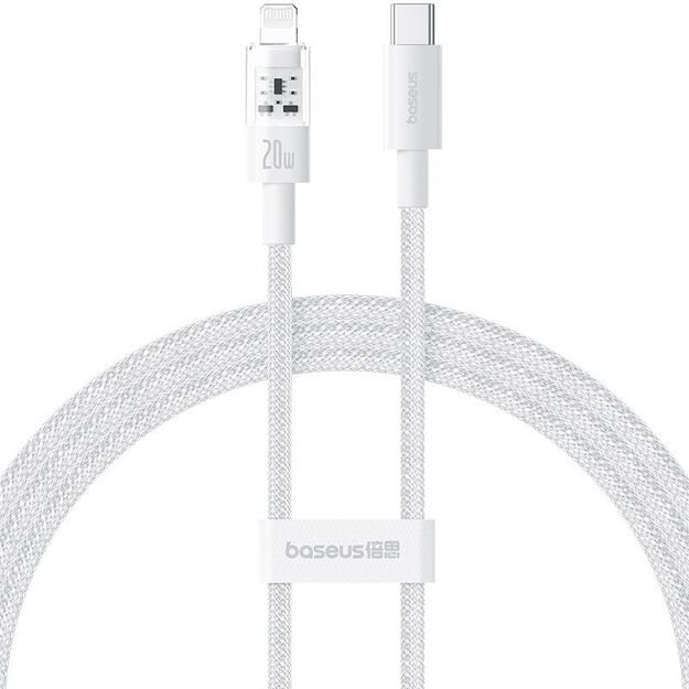 Baseus Gem USB C-IP Cable 20W 1m (white)
