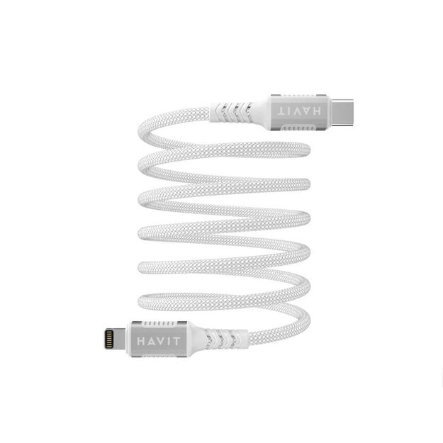 Havit Magnetic Type C-Lightning Cable (White)