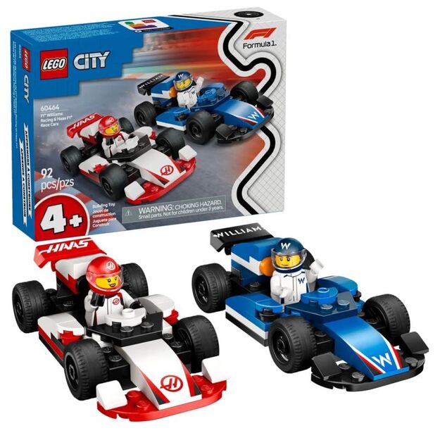 LEGO CITY 60464 F1 Williams Racing and Haas F1 cars