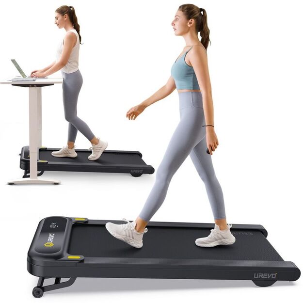 Urevo Spacewalk 3S treadmill + Tuckano URTM024+BIUBI electrically adjustable desk