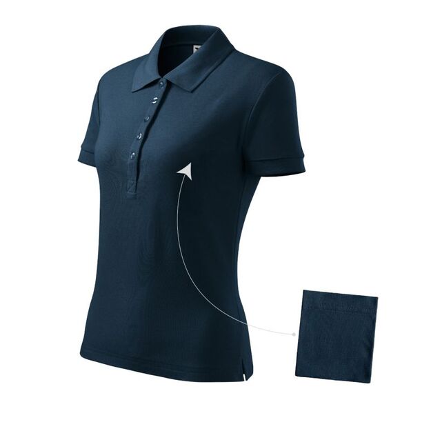 Malfini Cotton W MLI-21302 navy blue polo shirt