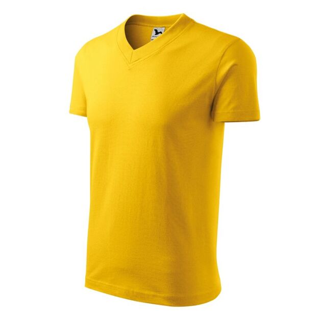 Malfini V-neck T-shirt M MLI-10204 yellow