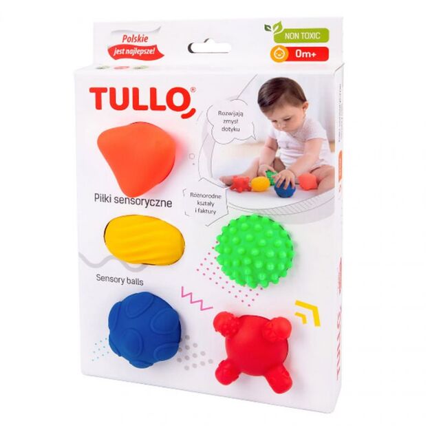 Sensory balls shapes 5 pcs AM Tullo colorful 420
