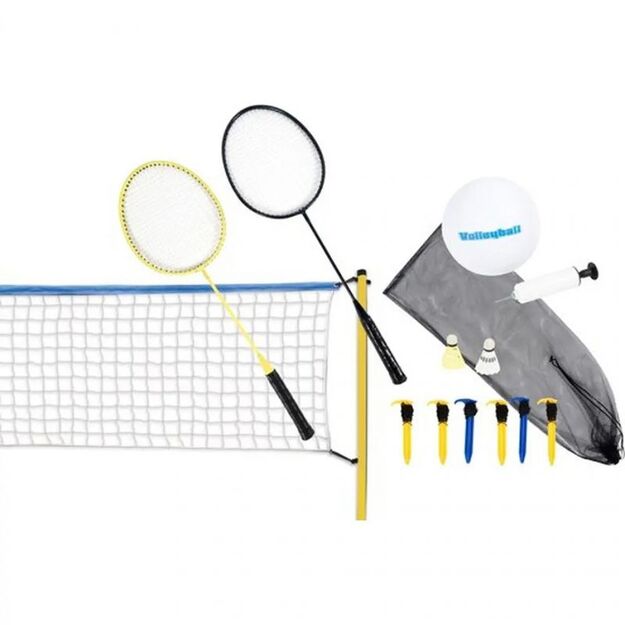 Scatch 143880 5-in-1 Volleyball and Badminton Set