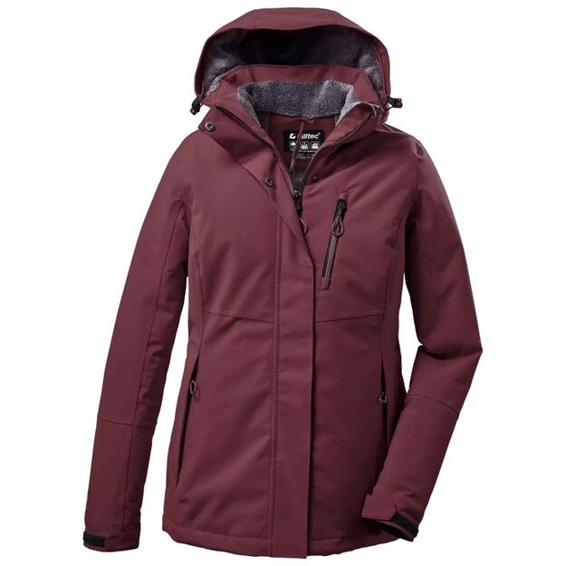 Killtec KOW 170 WMN JCKT women\ s hooded coat burgundy (38030/445)