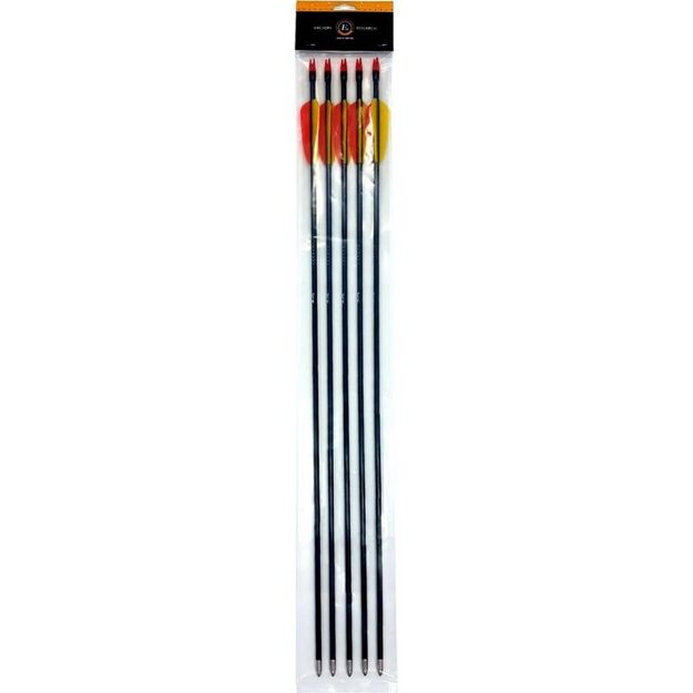 Poe Lang 28  Fiberglass Arrows - Set of 5 (D-055-B3)